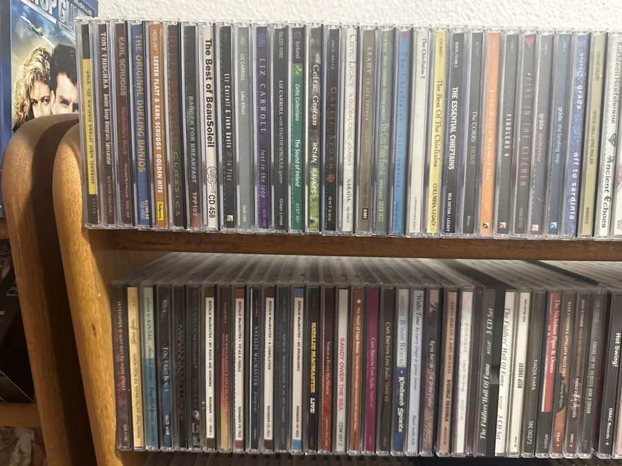 Huge Collection Of Music CDs (Rock, Classic, World), DVDs Including Box Sets And Cassette Tapes Plus Three Wooden Storage Racks - See Photos For Sampling [Photo 36]