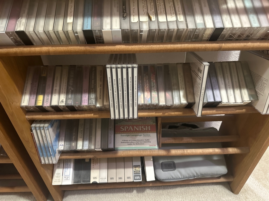Huge Collection Of Music CDs (Rock, Classic, World), DVDs Including Box Sets And Cassette Tapes Plus Three Wooden Storage Racks - See Photos For Sampling [Photo 39]