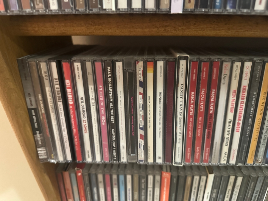 Huge Collection Of Music CDs (Rock, Classic, World), DVDs Including Box Sets And Cassette Tapes Plus Three Wooden Storage Racks - See Photos For Sampling [Photo 24]