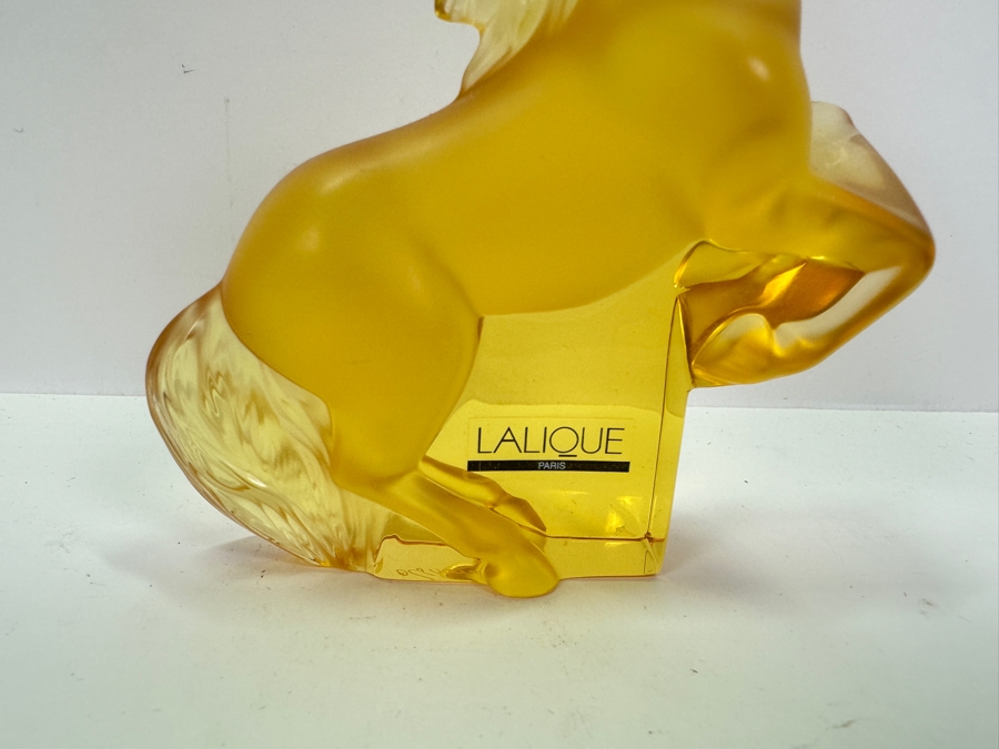 Lalique Crystal Rearing Kazak Horse Sculpture 5.5'H [Photo 2]