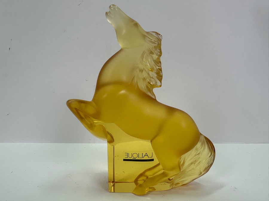 Lalique Crystal Rearing Kazak Horse Sculpture 5.5'H [Photo 5]