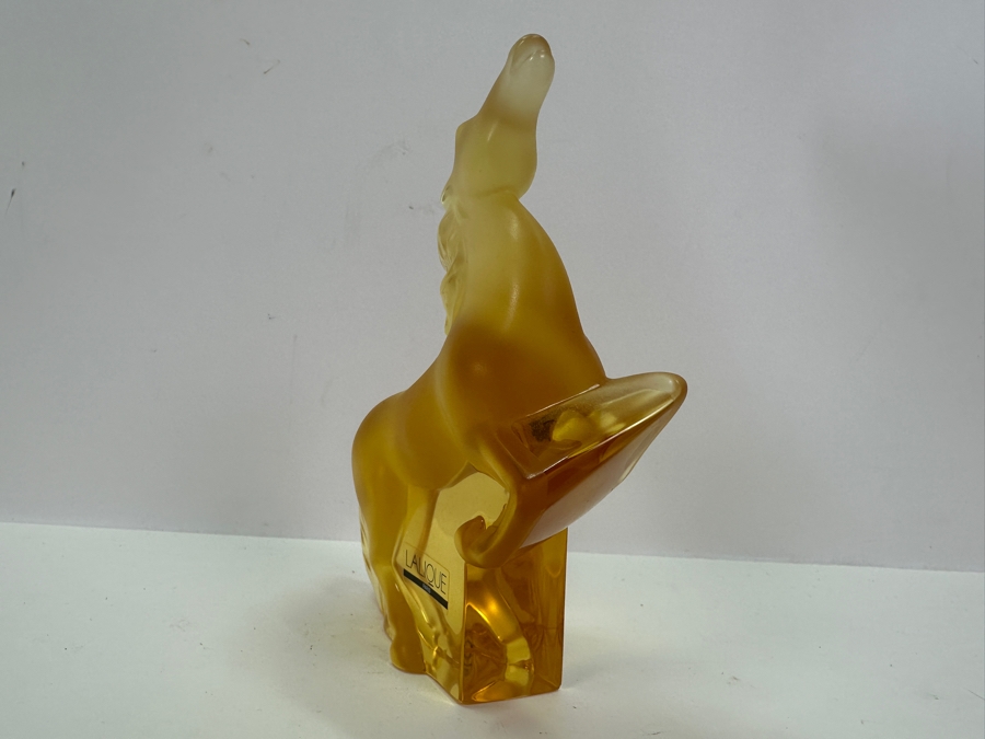 Lalique Crystal Rearing Kazak Horse Sculpture 5.5'H [Photo 4]