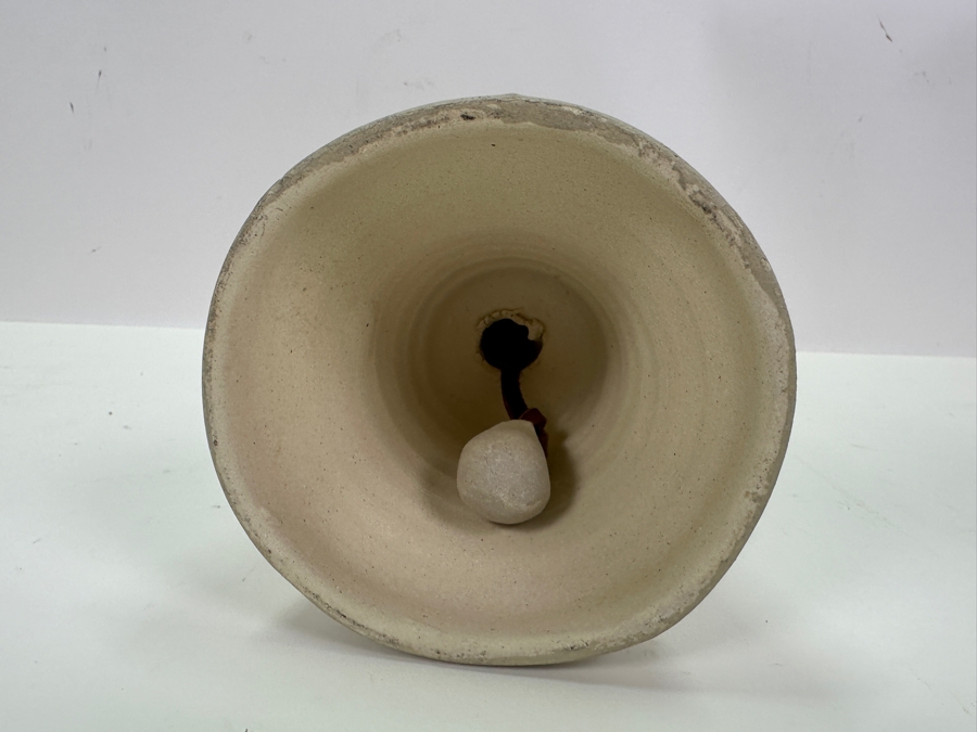 Signed Todd J. Warner 1997 Art Pottery Frog Bell 7'H [Photo 9]