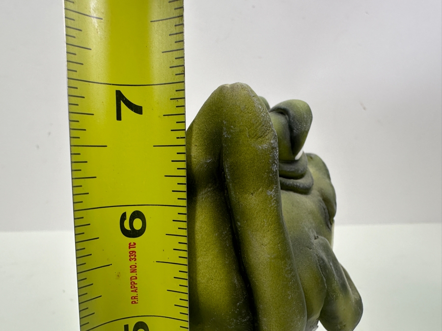 Signed Todd J. Warner 1997 Art Pottery Frog Bell 7'H [Photo 10]