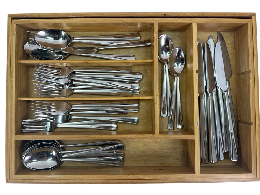 J. A. Henckels International 18/10 Stainless Steel Flatware Set [Photo 1]