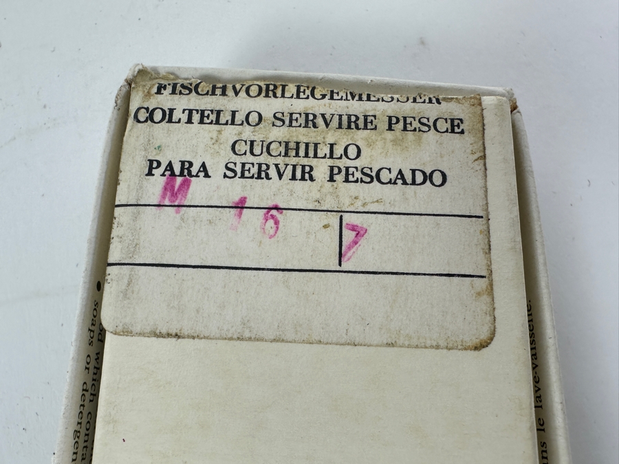 (2) Christofle Fish Serving Knives, (1) Christofle Fish Serving Fork & (1) Christofle Set Of 8 Place-Card Holders - All With Original Christofle Boxes [Photo 13]