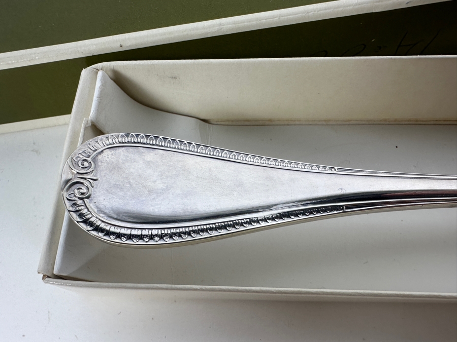 (2) Christofle Fish Serving Knives, (1) Christofle Fish Serving Fork & (1) Christofle Set Of 8 Place-Card Holders - All With Original Christofle Boxes [Photo 12]