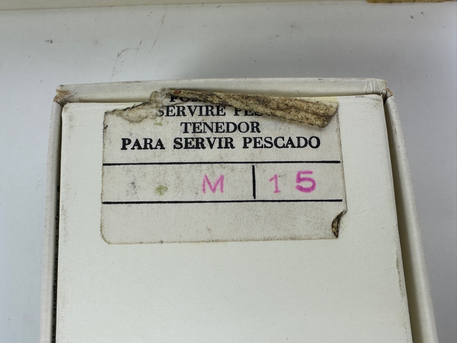 (2) Christofle Fish Serving Knives, (1) Christofle Fish Serving Fork & (1) Christofle Set Of 8 Place-Card Holders - All With Original Christofle Boxes [Photo 10]