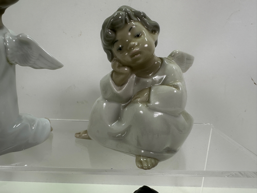 (4) Lladro Porcelain Cherub Angel Figurines [Photo 6]