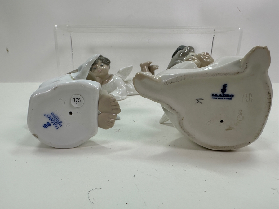 (4) Lladro Porcelain Cherub Angel Figurines [Photo 7]