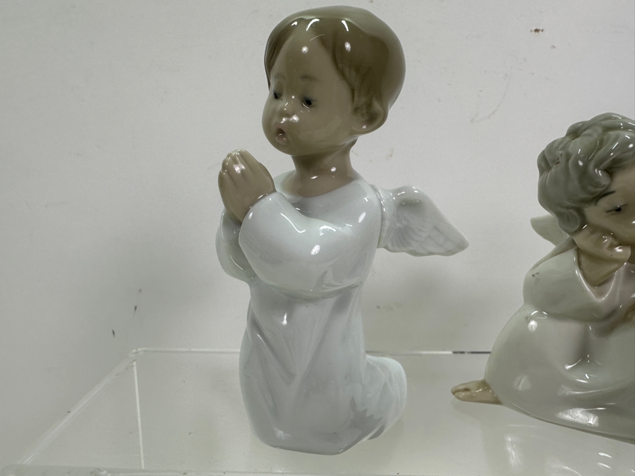 (4) Lladro Porcelain Cherub Angel Figurines [Photo 5]