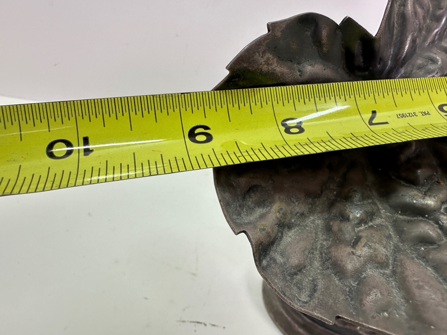 Antique Silverplate Calling Card Receiver With Figural Deer By The Middletown Plate Co. 9W X 5.5D X 7H [Photo 10]