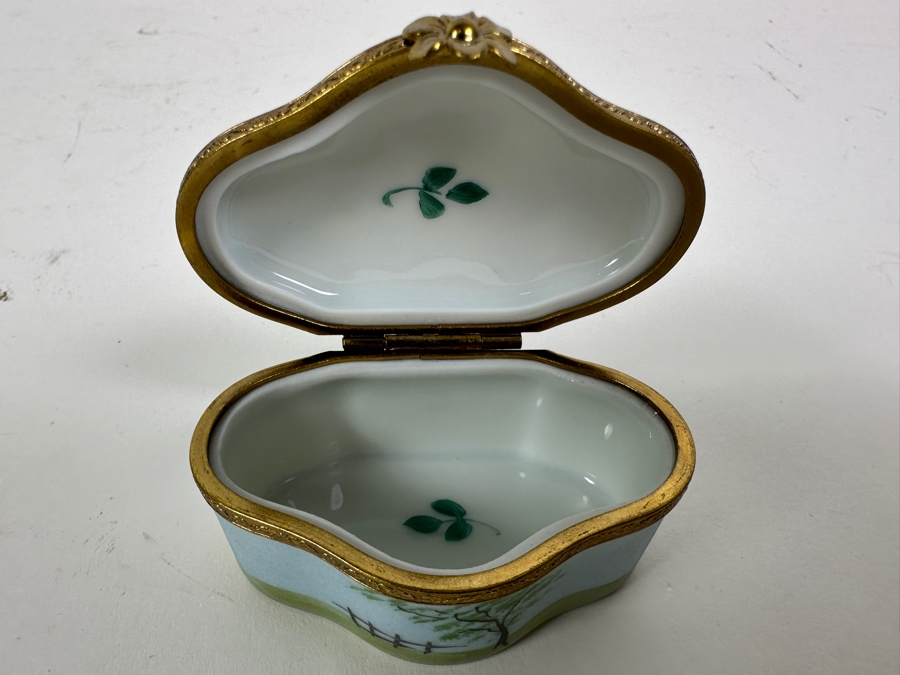 Hand Painted Limoges France Porcelain Box 2.5'W [Photo 9]