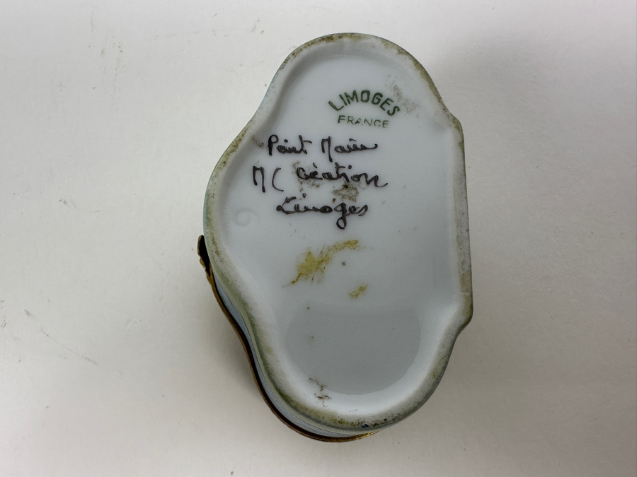Hand Painted Limoges France Porcelain Box 2.5'W [Photo 7]