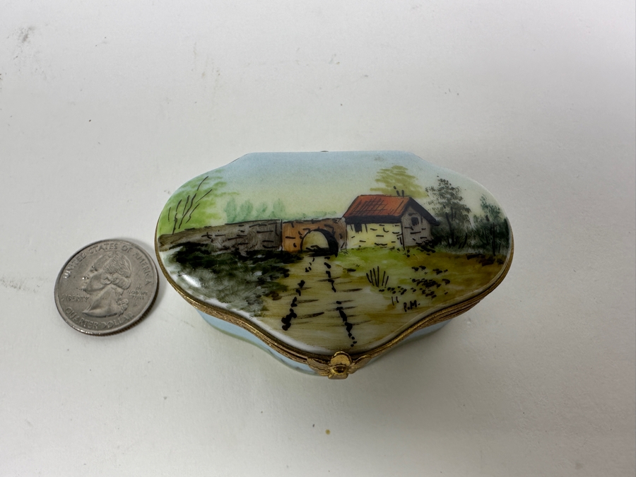 Hand Painted Limoges France Porcelain Box 2.5'W [Photo 10]