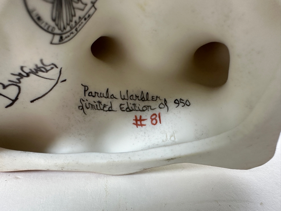 Limited Edition Burgues Parula Warbler Figurine Numbered 81 Of 950 4.5H [Photo 8]