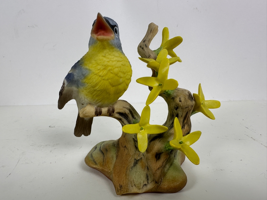 Limited Edition Burgues Parula Warbler Figurine Numbered 81 Of 950 4.5H [Photo 2]