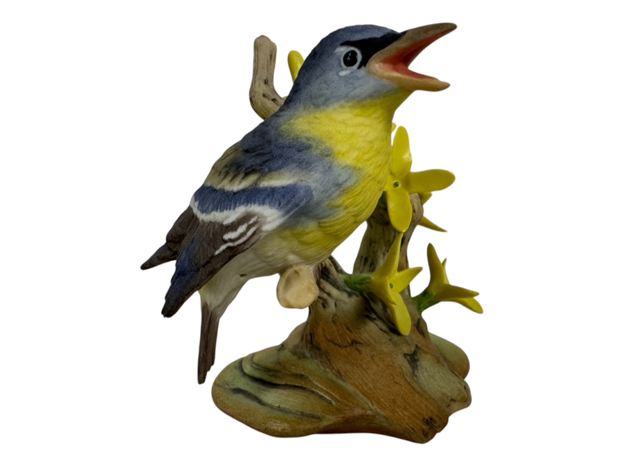 Limited Edition Burgues Parula Warbler Figurine Numbered 81 Of 950 4.5H