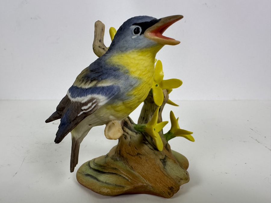 Limited Edition Burgues Parula Warbler Figurine Numbered 81 Of 950 4.5H [Photo 3]
