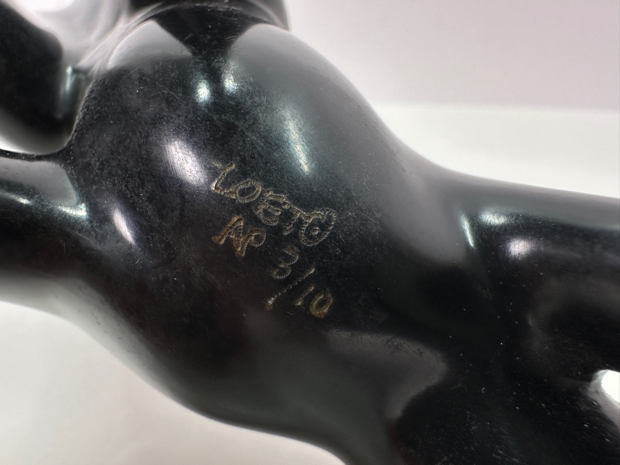 Loet Vanderveen (1921-2015, American/Dutch) Bronze Monkey Sculpture Titled Elegance In Motion Signed LOET AP (Artist Proof) And Numbered 3 Of 10 10'W X 3'D X 10'H [Photo 8]