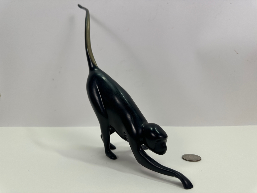 Loet Vanderveen (1921-2015, American/Dutch) Bronze Monkey Sculpture Titled Elegance In Motion Signed LOET AP (Artist Proof) And Numbered 3 Of 10 10'W X 3'D X 10'H [Photo 4]