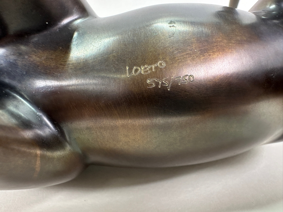 Loet Vanderveen (1921-2015, American/Dutch) Bronze Thomson's Gazelle Sculpture Signed LOET And Numbered 575 Of 750 9'W X 4'D X 6'H [Photo 7]