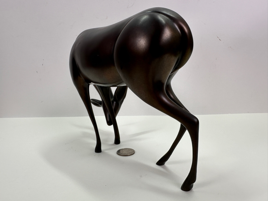 Loet Vanderveen (1921-2015, American/Dutch) Bronze Thomson's Gazelle Sculpture Signed LOET And Numbered 575 Of 750 9'W X 4'D X 6'H [Photo 6]