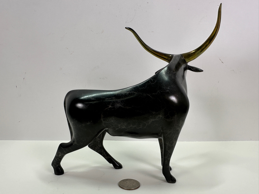 Loet Vanderveen (1921-2015, American/Dutch) Bronze Bull Sculpture Signed LOET And Numbered 138 Of 500 8'W X 5'D X 8'H [Photo 5]