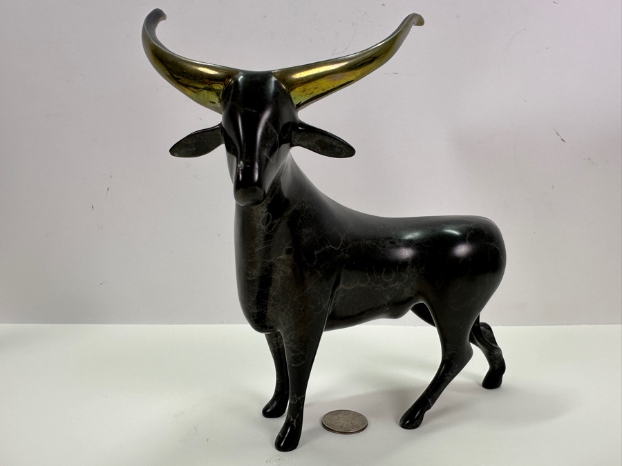Loet Vanderveen (1921-2015, American/Dutch) Bronze Bull Sculpture Signed LOET And Numbered 138 Of 500 8'W X 5'D X 8'H [Photo 3]