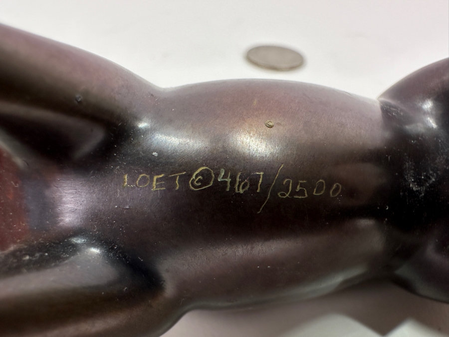 Loet Vanderveen (1921-2015, American/Dutch) Bronze Horse Sculpture Signed LOET And Numbered 467 Of 2500 6'W X 2'D X 3'H [Photo 7]