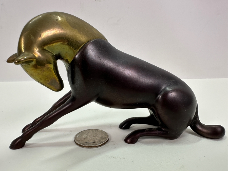 Loet Vanderveen (1921-2015, American/Dutch) Bronze Horse Sculpture Signed LOET And Numbered 467 Of 2500 6'W X 2'D X 3'H [Photo 3]