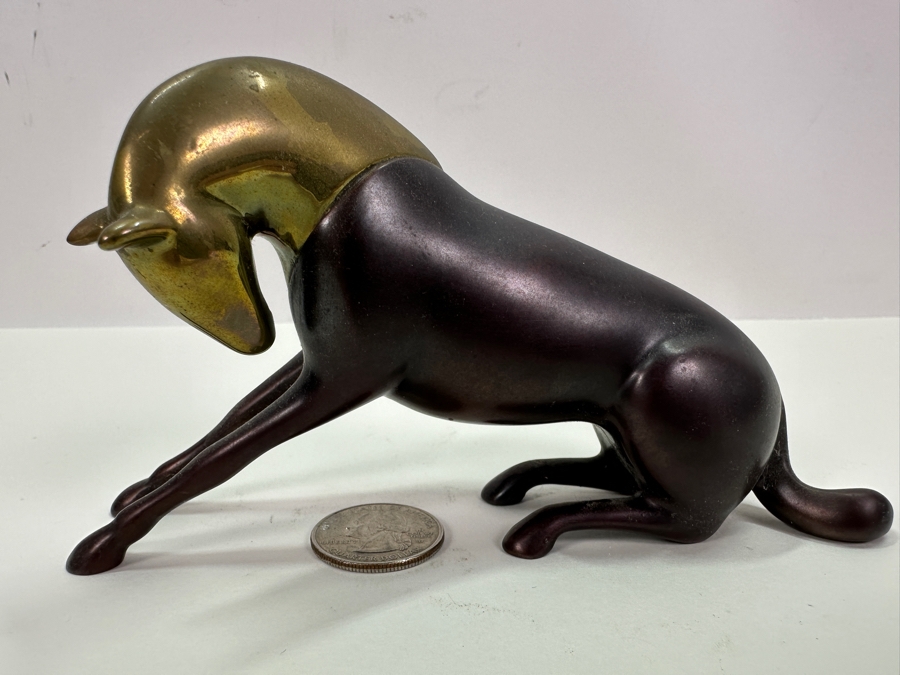Loet Vanderveen (1921-2015, American/Dutch) Bronze Horse Sculpture Signed LOET And Numbered 467 Of 2500 6'W X 2'D X 3'H [Photo 2]