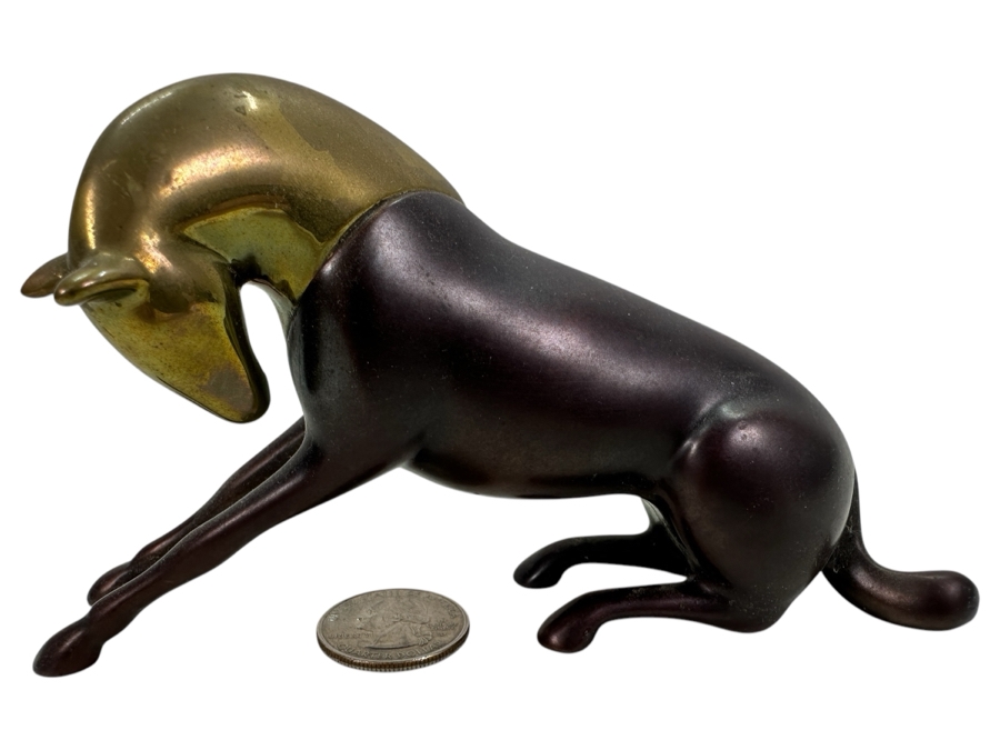 Loet Vanderveen (1921-2015, American/Dutch) Bronze Horse Sculpture Signed LOET And Numbered 467 Of 2500 6'W X 2'D X 3'H