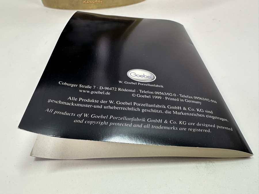 Limited Edition Goebel Porcelain Vase Feature A Design Inspired By The Artwork Of Pierre August Renoir 'Danse En Ville' - Artis Orbis Collection 9.5'H With C.O.A. Numbered 1,317 Of 3,000 [Photo 6]