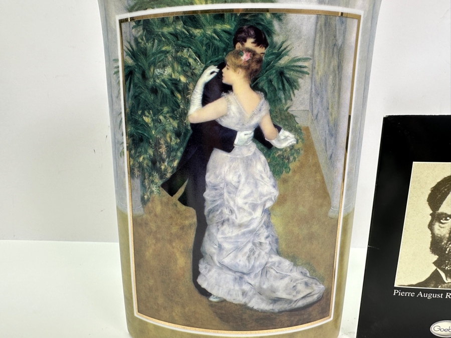 Limited Edition Goebel Porcelain Vase Feature A Design Inspired By The Artwork Of Pierre August Renoir 'Danse En Ville' - Artis Orbis Collection 9.5'H With C.O.A. Numbered 1,317 Of 3,000 [Photo 3]