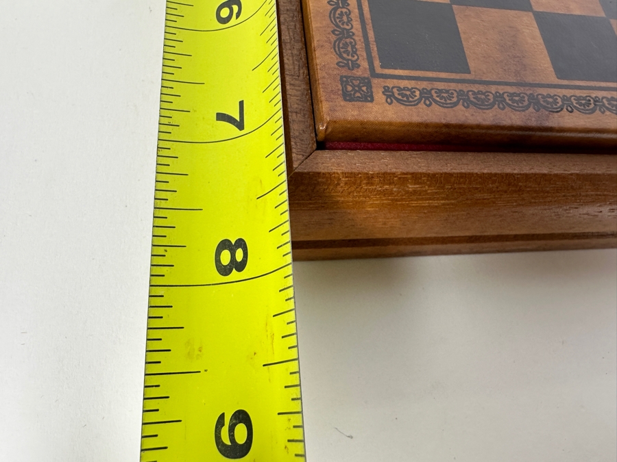 Portable Chess Set With Miniature Resin Animal Chess Pieces 7.5 X 7.5 [Photo 13]