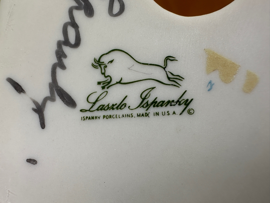 Laszlo Ispanky (1920-2010, American/Hungarian) Pair Of Hand Signed Porcelain Figurines 8'H And 10'H [Photo 12]