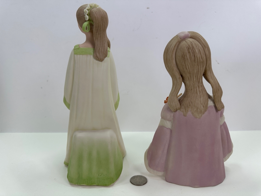 Laszlo Ispanky (1920-2010, American/Hungarian) Pair Of Hand Signed Porcelain Figurines 8'H And 10'H [Photo 10]