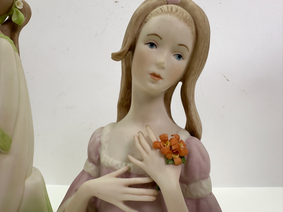 Laszlo Ispanky (1920-2010, American/Hungarian) Pair Of Hand Signed Porcelain Figurines 8'H And 10'H [Photo 5]