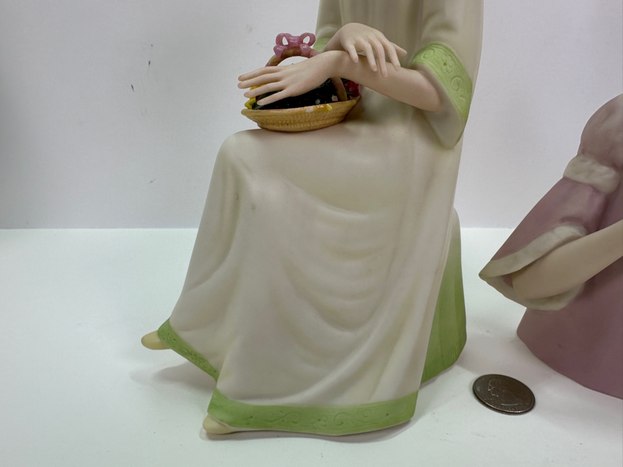 Laszlo Ispanky (1920-2010, American/Hungarian) Pair Of Hand Signed Porcelain Figurines 8'H And 10'H [Photo 7]