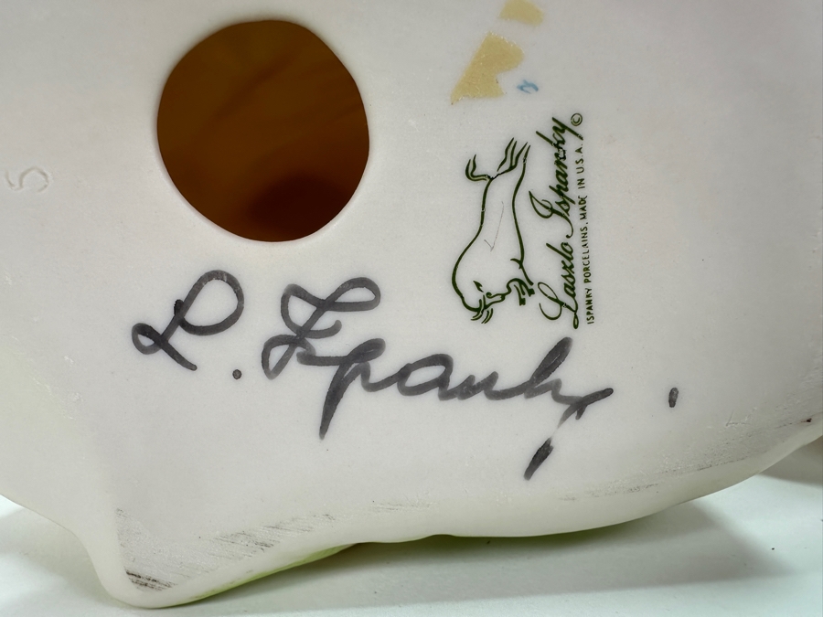 Laszlo Ispanky (1920-2010, American/Hungarian) Pair Of Hand Signed Porcelain Figurines 8'H And 10'H [Photo 11]