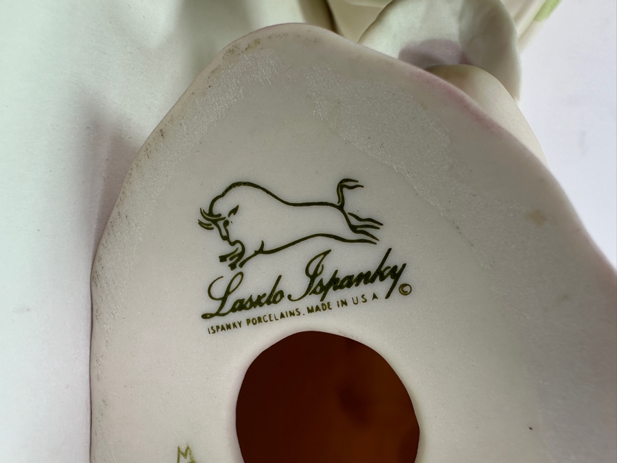 Laszlo Ispanky (1920-2010, American/Hungarian) Pair Of Hand Signed Porcelain Figurines 8'H And 10'H [Photo 13]