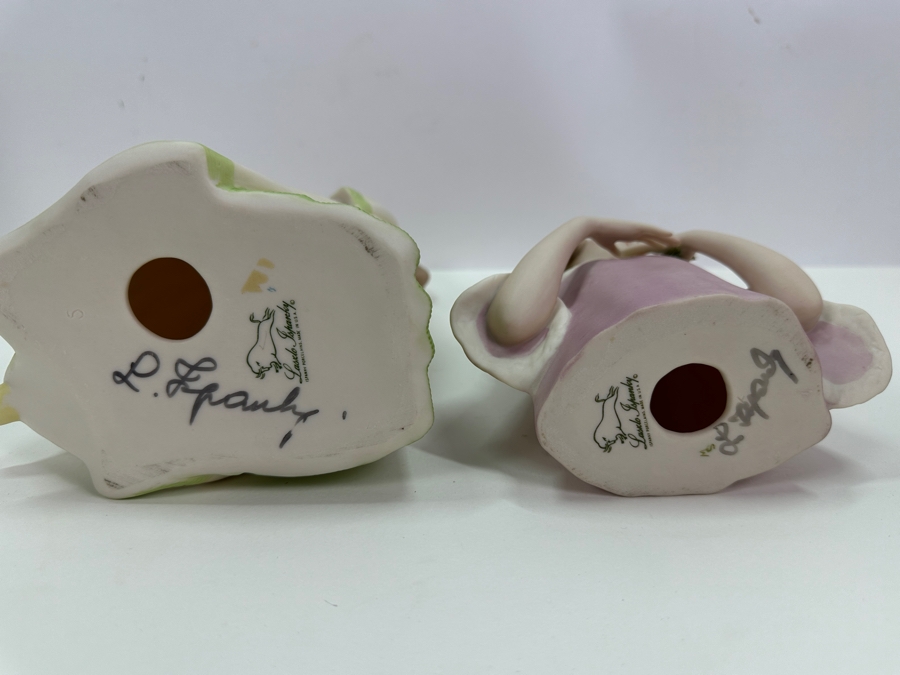Laszlo Ispanky (1920-2010, American/Hungarian) Pair Of Hand Signed Porcelain Figurines 8'H And 10'H [Photo 2]