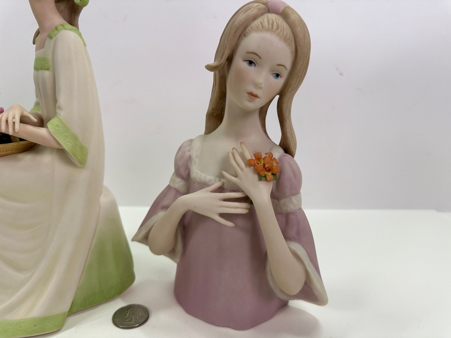 Laszlo Ispanky (1920-2010, American/Hungarian) Pair Of Hand Signed Porcelain Figurines 8'H And 10'H [Photo 4]