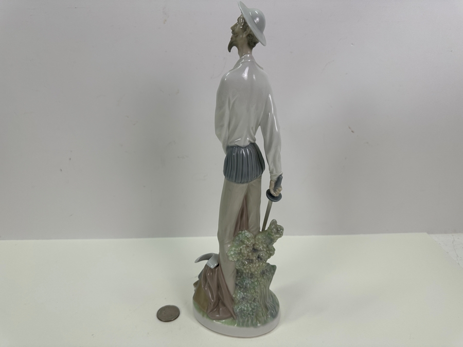 Vintage Lladro Porcelain Figurine Don Quixote 4854 12H [Photo 3]