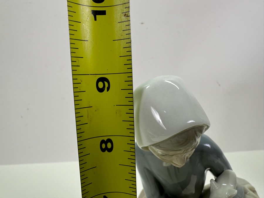 Vintage Lladro Porcelain Figurine Shepherdess With Ducks 9H [Photo 9]