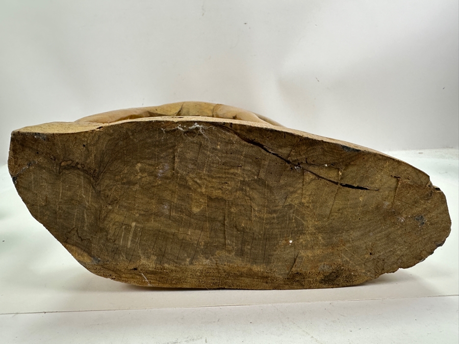 Large Hand Carved Wooden Gazelle Sculpture 12W X 4.5D X 22H [Photo 9]