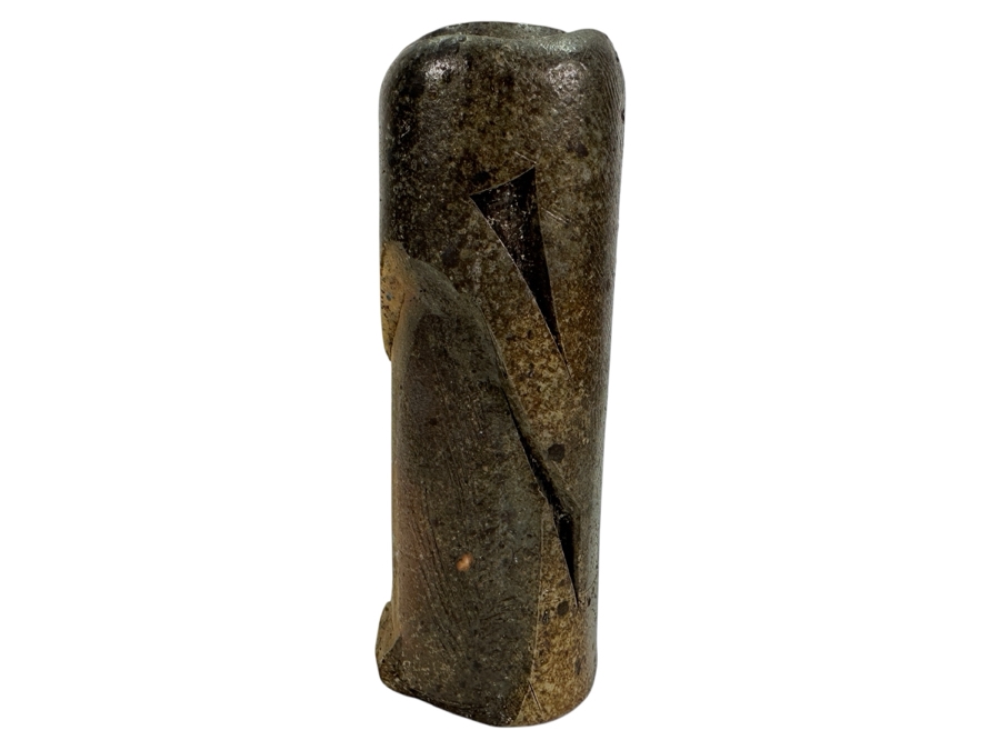 Signed Abstract Art Pottery Vase 7.5'H [Photo 1]