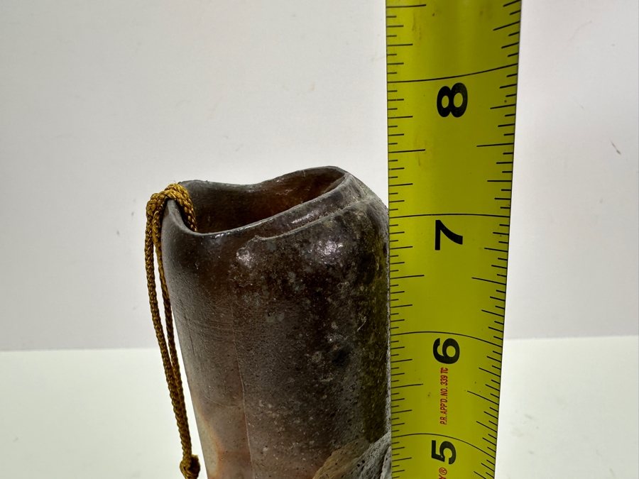 Signed Abstract Art Pottery Vase 7.5'H [Photo 9]