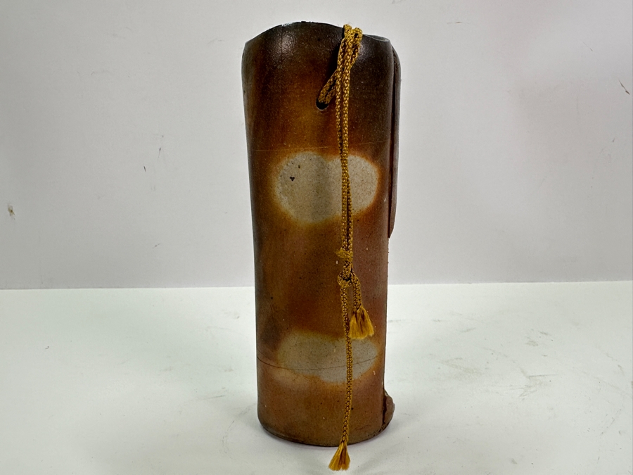 Signed Abstract Art Pottery Vase 7.5'H [Photo 4]